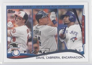 2014 Topps League Leaders Chris Davis Miguel Cabrera Edwin Encarnacion #29