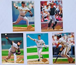 5 Baseball cards ONLY Pirates Pittsburgh FLEER ULTRA 1994 Unforgettable team (2) - Imagen 1 de 2