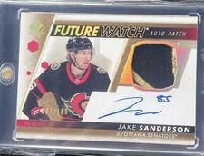 Jake Sanderson Future Watch Auto Patch /100