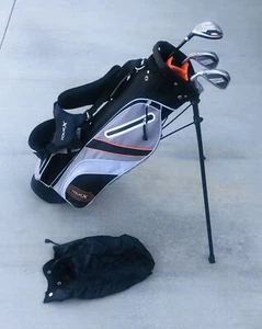 Tour X 4 Piece Junior Golf Set with Stand Bag Hybrid 7 & 9 Iron Putter Size 3 LH - Picture 1 of 15