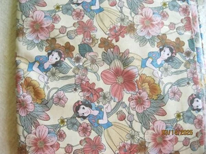 Snow White Floral Forest from Springs Snow White and flowers on pale yellow - Picture 1 of 1