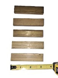 Lote de 5 - Barras de Latón Stock 3/4" x 3/8" x 3" - Imagen 1 de 1