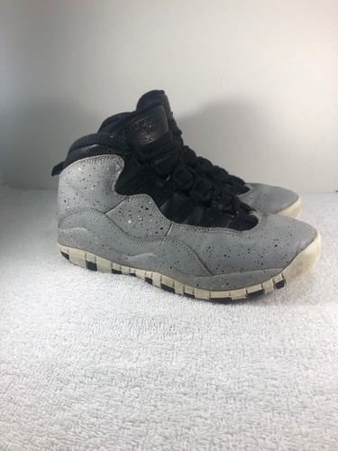 Nike Air Jordan Retro 10 X Cemento Grigio Fumo Taglia 4.5Y GS 310806 062