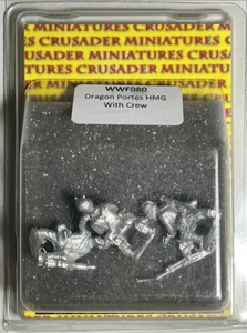WW2 French Dragon Portes HMG 28mm Crusader Miniature WWF080 Free Ship in USA - Picture 1 of 3