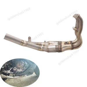 For BMW S1000RR 2019-2024 S1000R 2021-2024 Exhaust Tips Mid Pipe Titanium Alloy - Picture 1 of 10