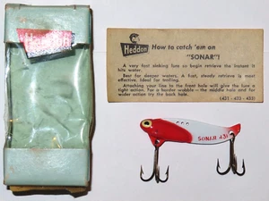 Vintage Heddon Sonar 431 Fishing Lure New in Box! - Picture 1 of 5