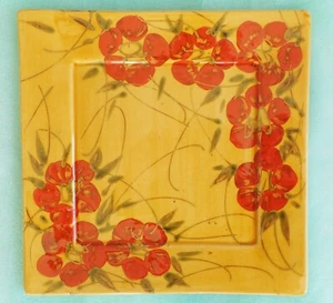 T Comme Terre de Provence France Floral Hand Painted Plate - Picture 1 of 3