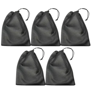 Bolsa de malla de almacenamiento de red de lavandería de 5 piezas bolsas pequeñas con cordón para golf - Imagen 1 de 12