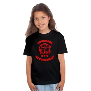 T-shirt ENFANT COURAGE DEVOUEMENT SPV POMPIER - Imagen 1 de 4