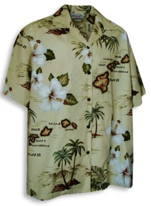 Hawaiian Islands Archipelago Boy's Hawaiian Shirt - Picture 1 of 5