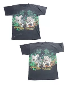"Camiseta vintage Siegfried Roy Tiger con estampado de animales naturales 20""x25"" EE. UU." - Imagen 1 de 12