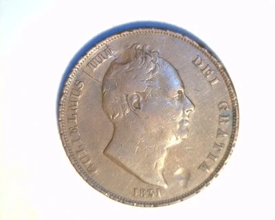 1831 Great Britain, One Penny, High Grade Circulated Copper (UK-309) - Image 1 of 2