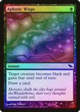 Aphotic Wisps FOIL Shadowmoor HEAVILY PLD Black Common MAGIC MTG CARD ABUGames