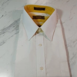 Camisa Arrow Para Hombre L 17 Blanca Vestido Abotonado Brigada Ajustada Nueva Con Etiquetas - Imagen 1 de 3