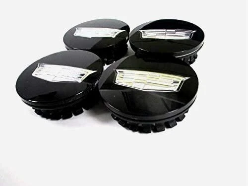 4x 66mm Black Wheel Center Hub Cap For Cadillac Escalade ATS CTS 19333201 959737 - Image 1 of 1