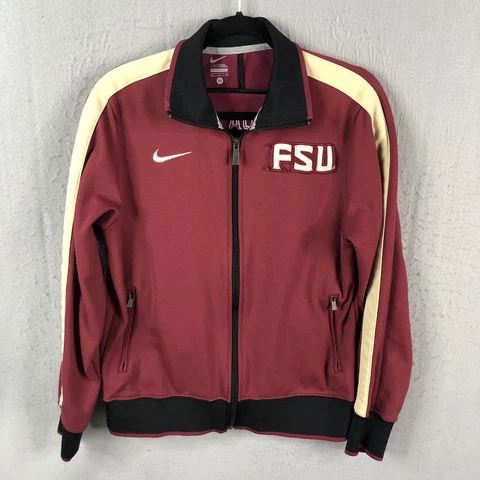 Florida State University Jacket Mens Medium FSU Nike Dri Fit Full Zip Athletic Cover