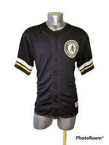 RARE TRUE FAN TF OAKLAND ATHLETICS A's JERSEY BLACK COLOR SIZE LARGE (42-44) - Picture 1 of 8