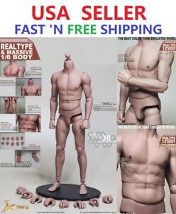 1/6 Male Muscular Body Jxtoys S01 Narrow Shoulder 12" Figure Bruce Lee ❶Usa❶
