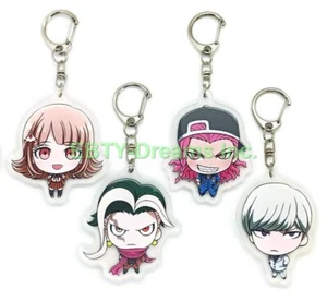 Set of 4 Danganronpa Anime Acrylic Keychain Tanaka, Chiaki, Kyosuke, Kazuichi - Picture 1 of 2