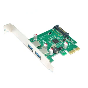 2 Ports USB 3.0 Expansion Card PCI-E ASM1042A Chip Supports UASP SATA Interface - Picture 1 of 3