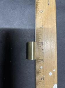 1-Inch MCM Solid Brass Cylindrical Finial  1/8 IPS Thread New Old Stock - Picture 1 of 6