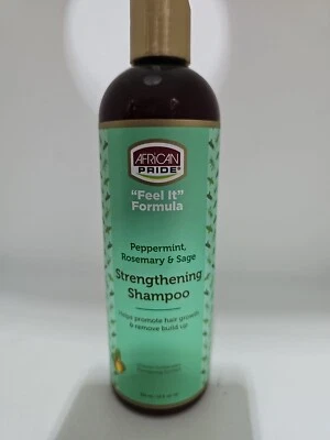 African Pride Strengthening Shampoo 12oz. Peppermint Rosemary & Sage - Image 1 of 3