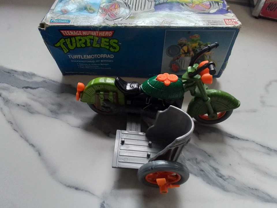 Vintage Original Teenage Mutant Ninja Turtles Turtlecycle With Box - Image 1 of 4