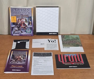 Realms of Arkania Star Trail  CD ROM Disc IBM PC Sir Tech Big Box Game Map CIB - Image 1 of 4