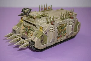 Death Guard Rhino APC Warhammer 40k Chaos Marine - Painted - Picture 1 of 7