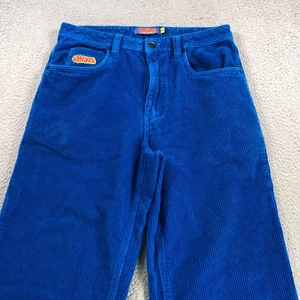 Empyre Pants Mens 30x28 Blue Corduroy Relaxed Skateboard Skater Cotton High Rise - Picture 1 of 12