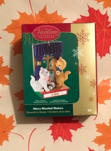Merry Mischief Makers #11 Carlton Cards Ornament. Cute Cats - Picture 1 of 10