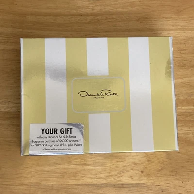 Oscar de la Renta 2 Mini Perfume Gift Set w/ 3 Bands Buckle Wristwatch Watch - Image 1 of 3