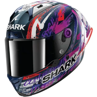 Shark Aeron GP Motorcycle Full-Face Race Helmet - Replica Zarco Sign FIM - Image 1 of 4
