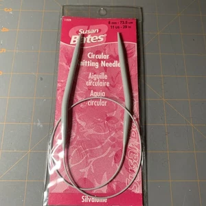 New Susan Bates Silvalume Circular Knitting Needles 29" US 11 - Picture 1 of 2