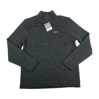 Eddie Bauer Sweater Mens Size Large Fleece 1/4 Zip Rugged Styling New - Image 1 of 4
