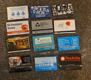 12 X Vintage Assorted Match Boxes - Picture 1 of 1