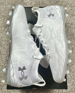 Under Armour Command Pro MC Cleats White Size 10.5 Mens LAX Spotlight Football - Picture 1 of 6