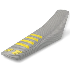 #1 GRIPPER HUSQVARA FC250 FC350 FC450 RIB GREY SEAT COVER GRIPPY SEAT UNIVERSAL - Picture 1 of 9