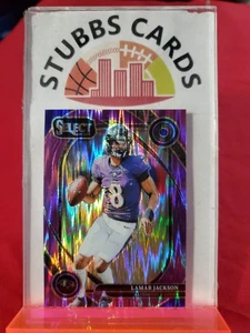 2024 Select Lamar Jackson Club Level Purple Shock 003/360 Color Match! #227 - Picture 1 of 2