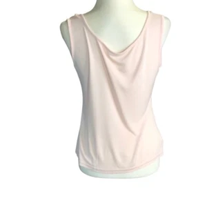 100% Mulberry Silk Pink Tank Top Size Large Luxury New With Tags - Picture 1 of 8