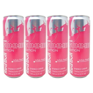 Red Bull White Peach, The Summer Edition Energy Drink - 12 FL OZ (4 Pack) - Picture 1 of 5