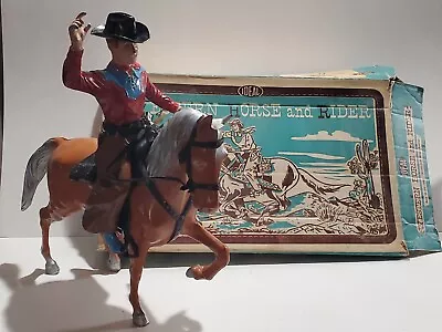 Figura Vaquero Vintage Ideal Western Horse And Rider Años 60 con Caja Juego de Juguetes 3147 Foto 1 de 4
