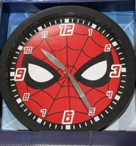 Spider-Man Wall Clock, Analog 10" Display, Marvel, SPD3620, SPD1395BX - Picture 1 of 2