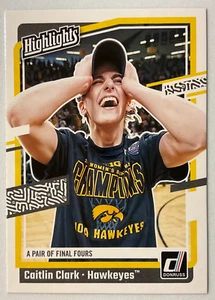 2024 Panini Donruss Caitlin Clark Collection Highlights Card #H8 Iowa Hawkeyes - Picture 1 of 2