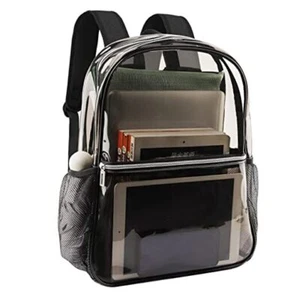 Clear Backpack Heavy Duty TPU Transparent Backpack for Black - Picture 1 of 7