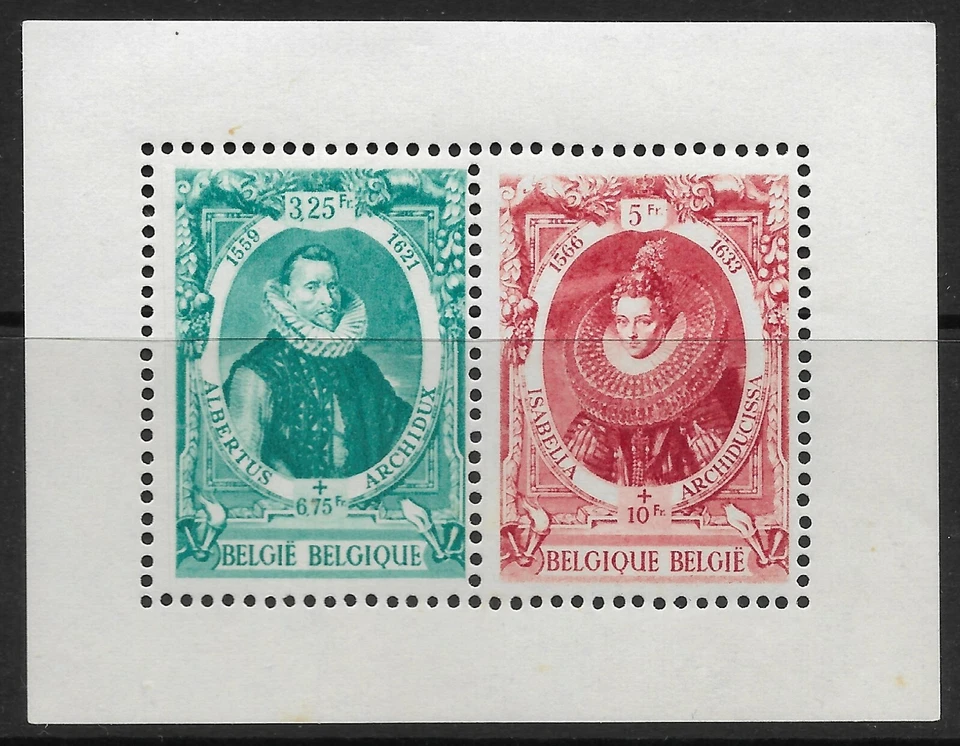 Stamps-Belgium. 1942. Anti-tb Fondo Miniatura Hoja. Sg: MS995. Nuevo Nunca Nuevo - Imagen 1 de 1