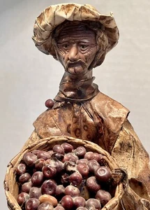 Vintage mexican paper mache folk art doll #3 - Picture 1 of 7