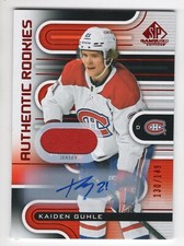 KAIDEN GUHLE 2022-23 SP GAME USED AUTHENTIC ROOKIES JERSEY AUTO 130/149 MADE