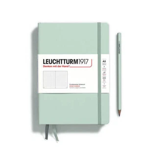 Leuchtturm - Notebook Hardcover Medium (A5), 251 pages, Dotted, Mint Green - Picture 1 of 2