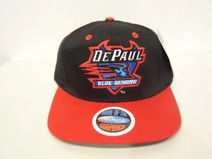 Vintage NCAA DePaul Blue Demons Snapback Cap Hat 90s Eclipse NEW NWT - Picture 1 of 4